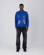All Over LA Fleece Coaches Jacket Midnight Blue (4)
