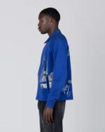 All Over LA Fleece Coaches Jacket Midnight Blue (5)