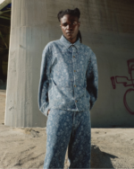 Floral Utility Jacket Light Indigo (2)
