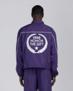 Honeycomb Ripstop Track Jacket Purple (2)