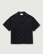 Novelty Floral Camp Shirt Black (1)