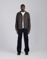 Plaid Flannel Overshirt Olive (3)
