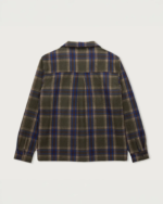 Plaid Flannel Overshirt Olive (4)