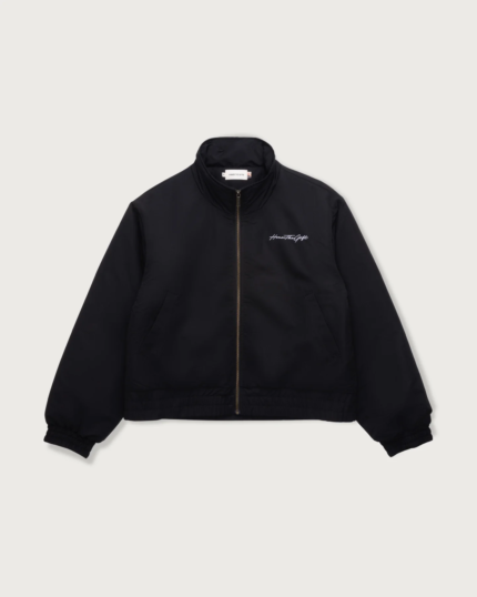 Script Puffer Jacket Black