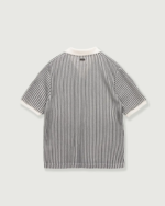Striped Knit Polo Bone