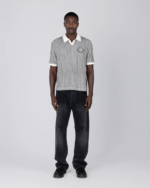 Striped Knit Polo Bone (2)