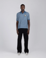 Striped Knit Polo Indigo (2)