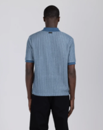 Striped Knit Polo Indigo (4)
