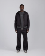 Twill Hooded Jacket Black (3)
