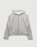 Twill Hooded Jacket Stone (1)