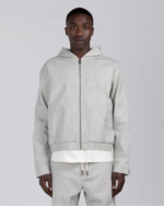 Twill Hooded Jacket Stone